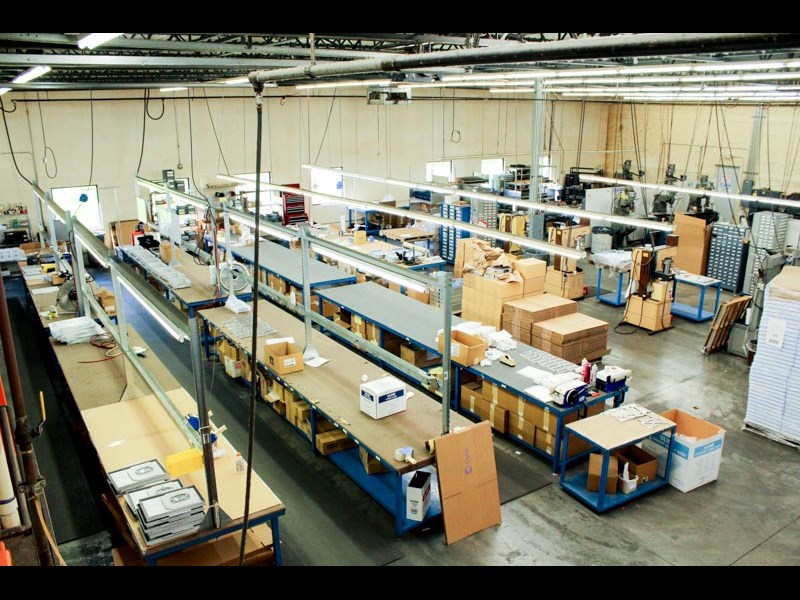 Aerial view of the assembly floor